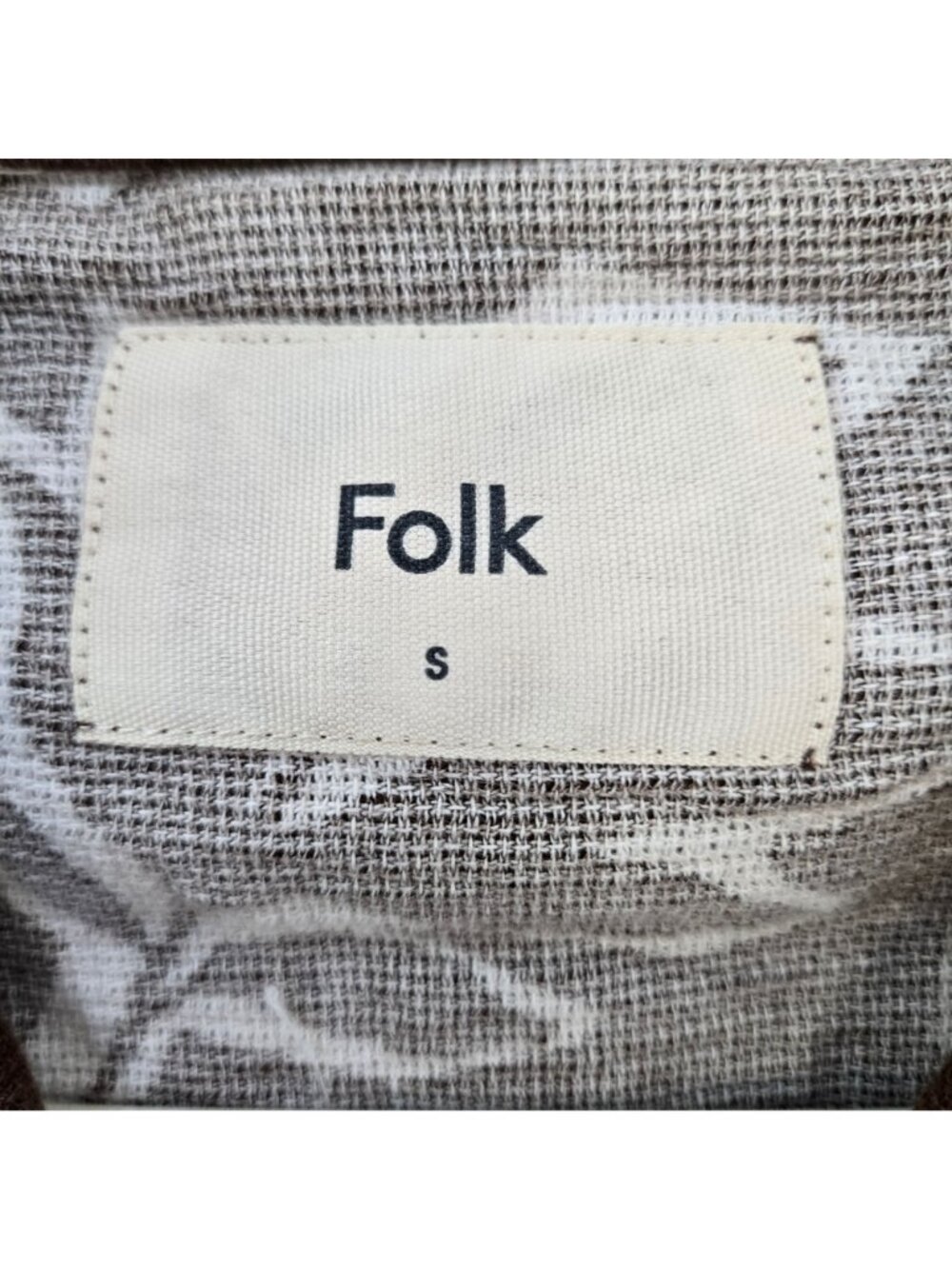 Folk Hugo Gauzy 100% Cotton Floral Hawaiian Print Button Down Shirt Size Small - Picture 3 of 6